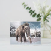 Wooly Mammoth Postkarte (Stehend Vorderseite)