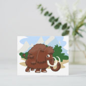 Wooly Mammoth Postkarte (Stehend Vorderseite)