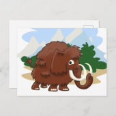 Wooly Mammoth Postkarte (Vorne/Hinten)