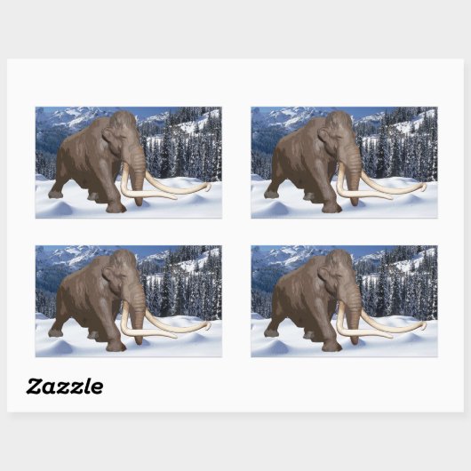Wooly Mammoth Sticker (Blatt)