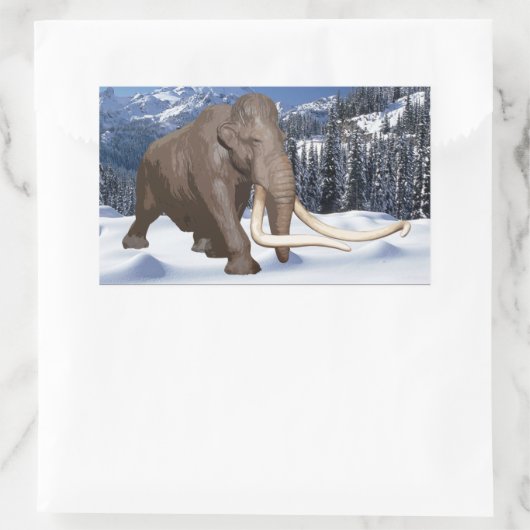 Wooly Mammoth Sticker (Tasche)
