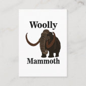 Wooly Mammoth Visitenkarte (Vorderseite)
