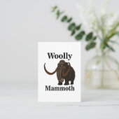 Wooly Mammoth Visitenkarte (Stehend Vorderseite)
