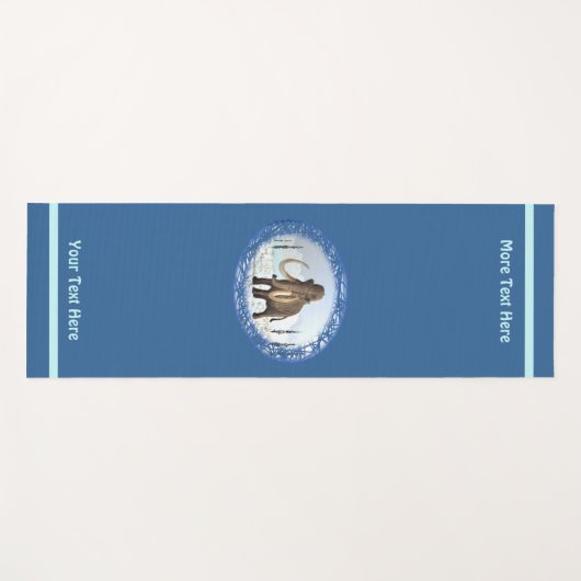 Wooly Mammoth Yogamatte (Vorderseite (Horizontal))
