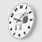 Wooly Sheep Clock Große Wanduhr (Winkel)
