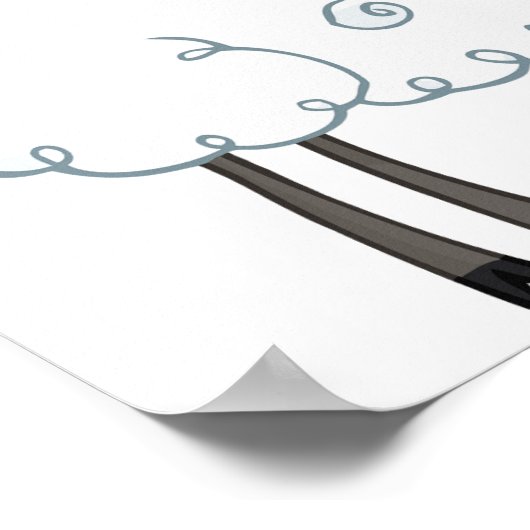 Wooly Sheep Poster (Ecke)