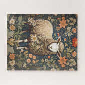 Wooly Sheep William Morris Inspirierte floral Puzzle (Horizontal)