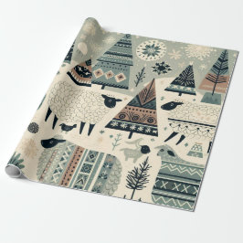 Wooly Winter Wonderland Geschenkpapier