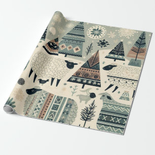 Wooly Winter Wonderland Geschenkpapier