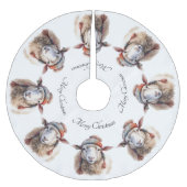 Wooly Wonderland, Brauch Polyester Weihnachtsbaumdecke (Vorderseite)
