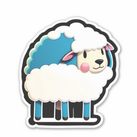 Wooly Wonders Sheep Sticker Set (Vorderseite)
