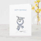 Wooly, Wooly Happy Birthday! Karte (Gelbe Blume)