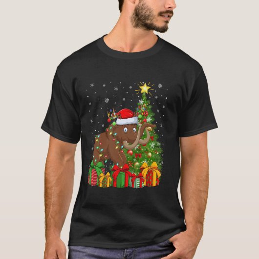 Wooly Xmas Tree Lighting Weihnachtsmannmütze Wooly T-Shirt (Vorderseite)