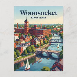 Woonsocket, Rhode Island Postkarte