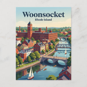 Woonsocket, Rhode Island Postkarte
