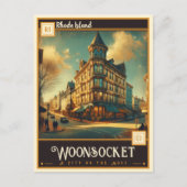 Woonsocket, Rhode Island | VINTAG Postkarte (Vorderseite)
