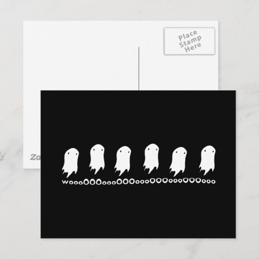 Wooo Ghosts Postkarte (Vorne/Hinten)
