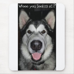 Wooo Sie lookin an? Mausunterlage des alaskischen Mousepad