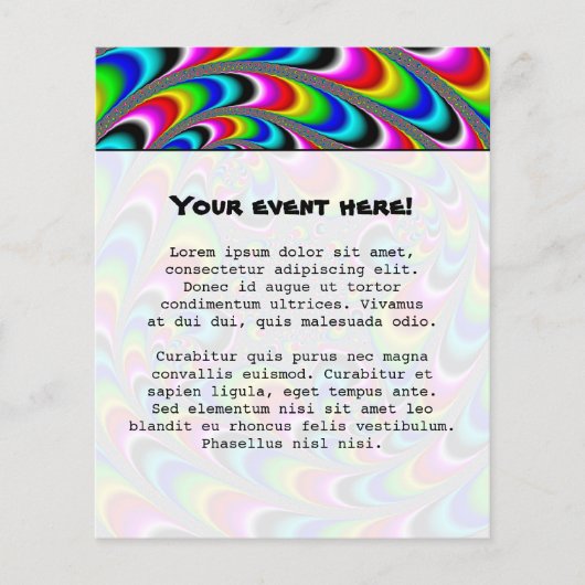 Woooo Mandelbrot Fraktal Flyer (Vorne)