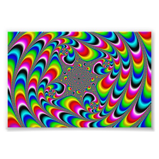 Woooo Mandelbrot Fraktal Fotodruck (Vorne)