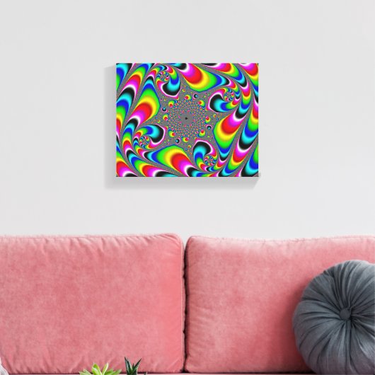 Woooo Mandelbrot Fraktal Leinwanddruck (Insitu (Wohnzimmer))