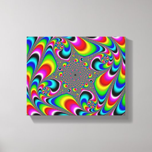 Woooo Mandelbrot Fraktal Leinwanddruck (Vorderseite)