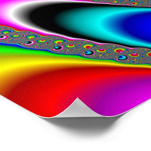 Woooo Mandelbrot Fraktal Poster (Ecke)