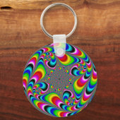 Woooo Mandelbrot Fraktal Schlüsselanhänger (Vorderseite)