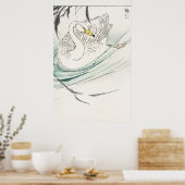Wooper-Schwan-Illustration. Poster (Küche)