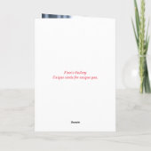 WOOPS BELADETE GEBURTSTAGSKARTE DANKESKARTE (Rückseite)