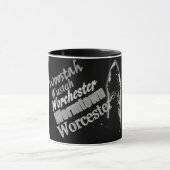 Woostah-Wormtown-Worcester (MA) Tasse (Zentrum)