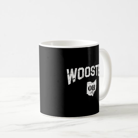 Wooster Ohio Kaffeetasse (VorderseiteRechts)