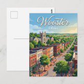 Wooster, Ohio Postkarte (Vorne/Hinten)