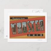 Wooster, OhioLarge Letter ScenesWooster, OH Postkarte (Vorne/Hinten)