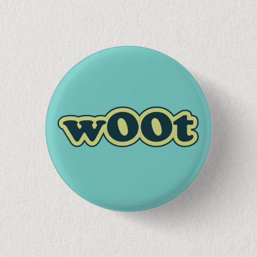 wOOt Lolcat sprechen Flair Pinback Knopf Button (Vorderseite)