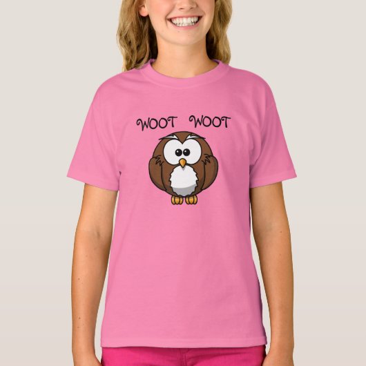 Woot Woot Owl Ringer T - Shirt (Vorderseite)