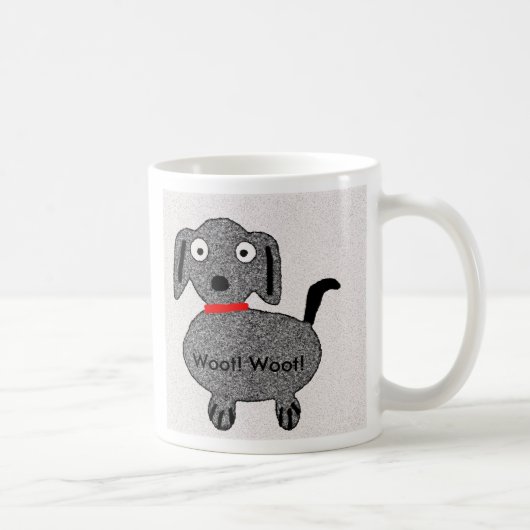 Woot! Woot! Welpen-Tasse Kaffeetasse (Rechts)