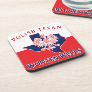 Wooten Polnisch Texan Getränkeuntersetzer