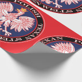 Wooten Wells Rundpolnisch Texan Geschenkpapier (Ecke)
