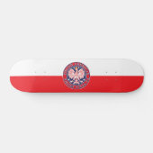 Wooten Wells Texas Polnischer Adler Skateboard (Horizontal)
