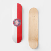 Wooten Wells Texas Polnischer Adler Skateboard (Vorderseite)
