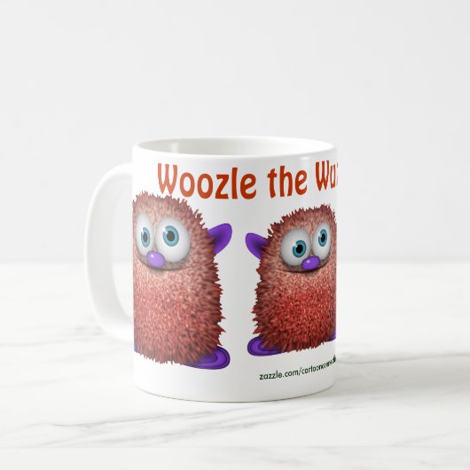 Woozle die knuddelige Wuzzy-Hintern Drinking Tasse (Vorderseite Links)