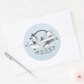 Woozy Seacraft Inshore Grand Slam Runder Aufkleber (Umschlag)