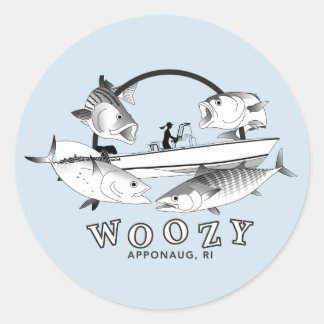 Woozy Seacraft Inshore Grand Slam Runder Aufkleber