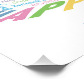 Wor(l)d Birthday Cake Poster (Ecke)