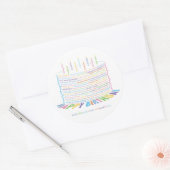 Wor(l)d Birthday Cake Stickers (Umschlag)