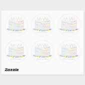 Wor(l)d Birthday Cake Stickers (Blatt)