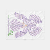 Wor(l) d Iris Fleece Blanket (Vorderseite (Horizontal))