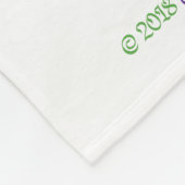 Wor(l) d Iris Fleece Blanket (Ecke)