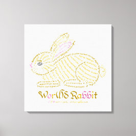 Wor(l)d KaninchenCanvas drucken Leinwanddruck